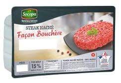 Steak Haché Façon Bouchère 150g X8 15%MG Rond VBF S/V France -1,2kg